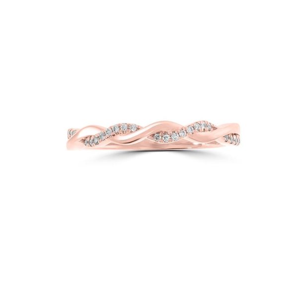 Wed - Infinity Style Twisted Diamond Wedding Ring | WED041 - Image 4