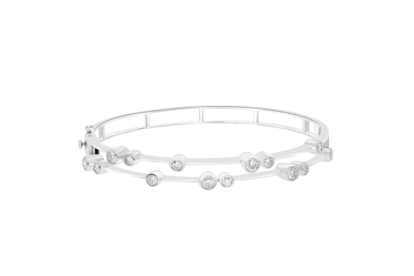 DIA - BUBBLE STYLE DIAMOND BANGLE