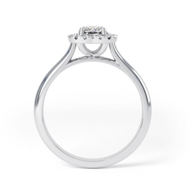 Eng - PEYTON | Heart shape halo set diamond engagement ring - Image 2