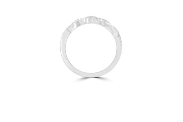 Wed - Infinity Style Twisted Diamond Wedding Ring | WED041 - Image 3