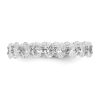 Wed - OVAL CUT ETERNITY/WEDDING DIAMOND RING - Image 3
