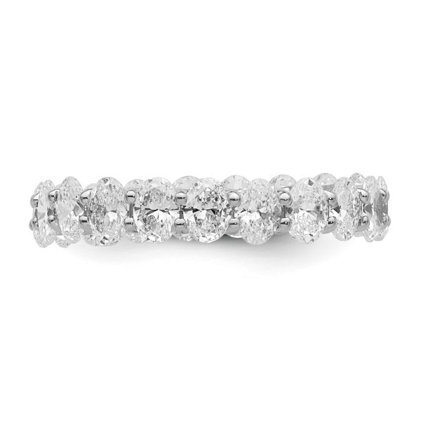 Wed - OVAL CUT ETERNITY/WEDDING DIAMOND RING - Image 3