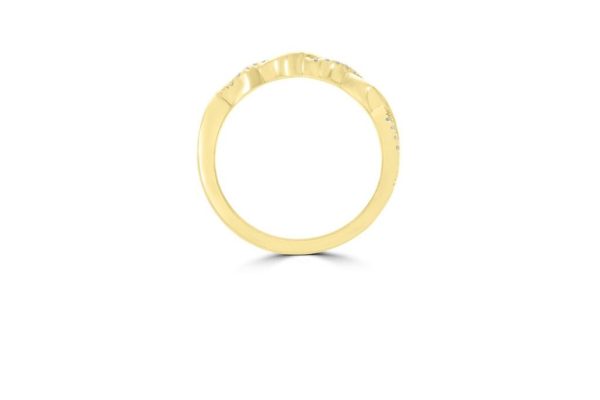 Wed - Infinity Style Twisted Diamond Wedding Ring | WED041 - Image 7