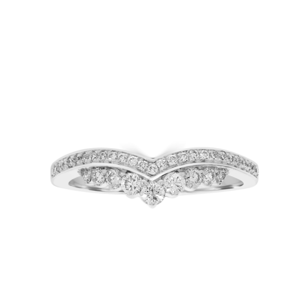 Wed - Tiara Style Round Shaped Women's Wedding Ring | WED046 - Image 6