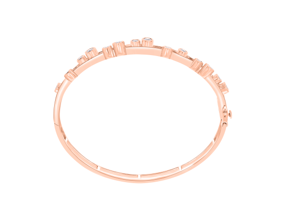 DIA - BUBBLE STYLE DIAMOND BANGLE - Image 2