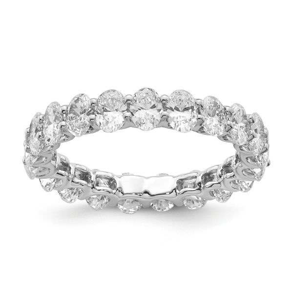 Wed - OVAL CUT ETERNITY/WEDDING DIAMOND RING