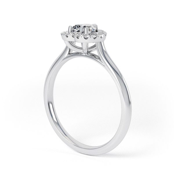 Eng - PEYTON | Heart shape halo set diamond engagement ring - Image 7