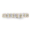 Wed - OVAL CUT ETERNITY/WEDDING DIAMOND RING - Image 5
