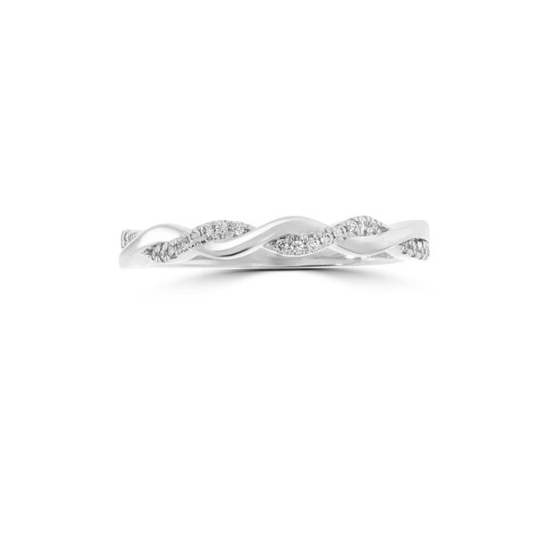 Wed - Infinity Style Twisted Diamond Wedding Ring | WED041 - Image 2