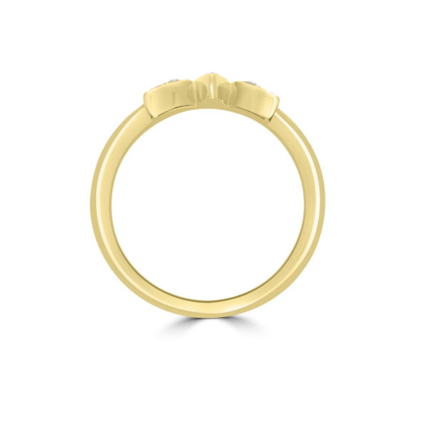 Wed - Wedding Band with Brilliant Cut | WED050 - Image 3