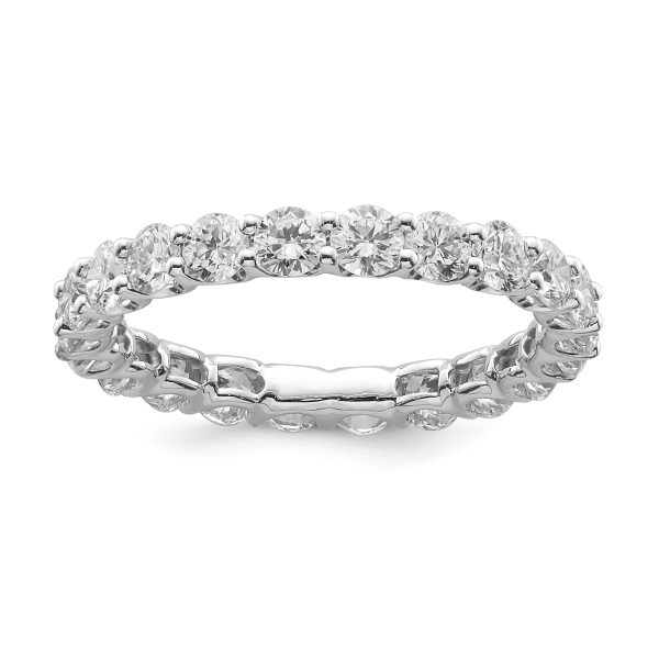 Wed - ROUND SHAPE FULL DIAMOND ETERNITY/WEDDING RING - Image 2