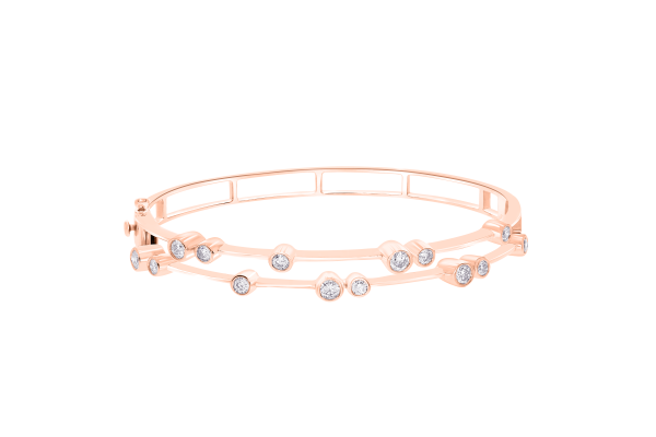 DIA - BUBBLE STYLE DIAMOND BANGLE - Image 3