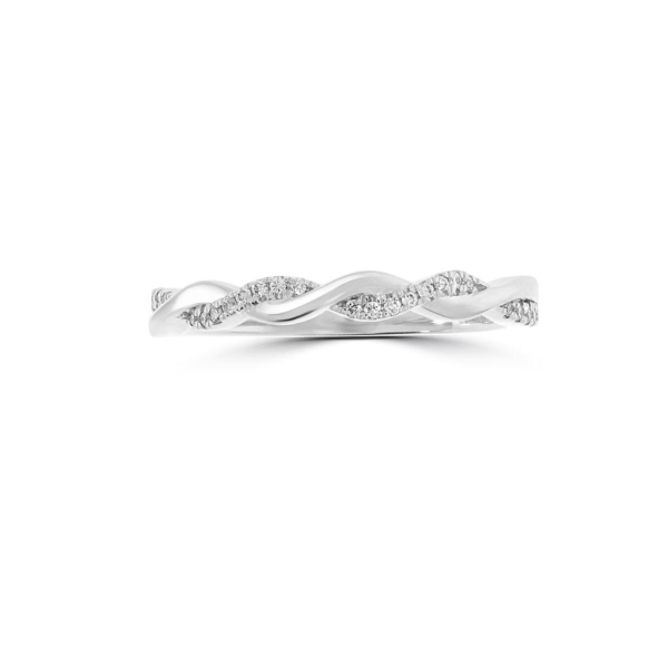 Wed - Infinity Style Twisted Diamond Wedding Ring | WED041