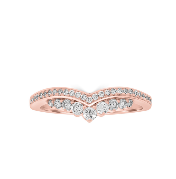 Wed - Tiara Style Round Shaped Women's Wedding Ring | WED046 - Image 4