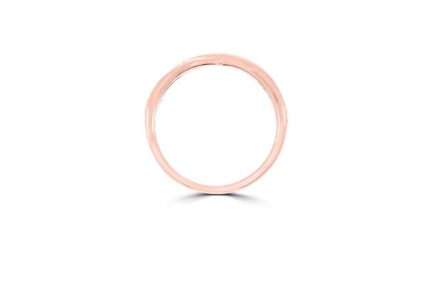 Wed - Ribbon-Twist Round Cut Diamond Wedding Ring | WED040 - Image 5