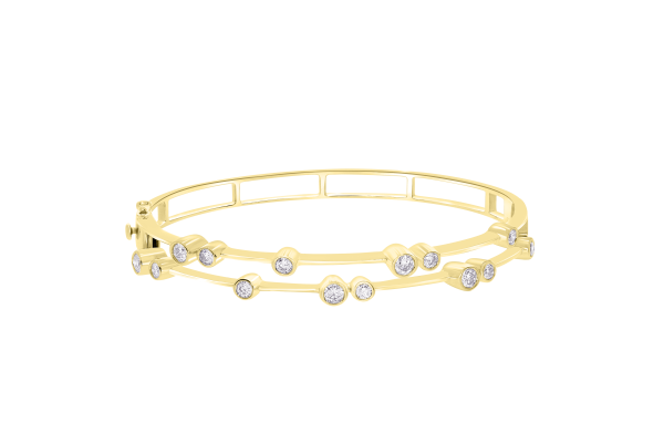 DIA - BUBBLE STYLE DIAMOND BANGLE - Image 7