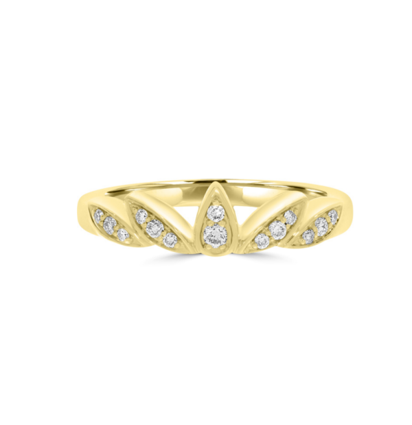 Wed - Crown Design Women's Wedding Ring | WED051 - Image 2