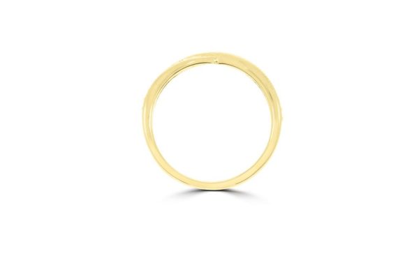 Wed - Ribbon-Twist Round Cut Diamond Wedding Ring | WED040 - Image 7