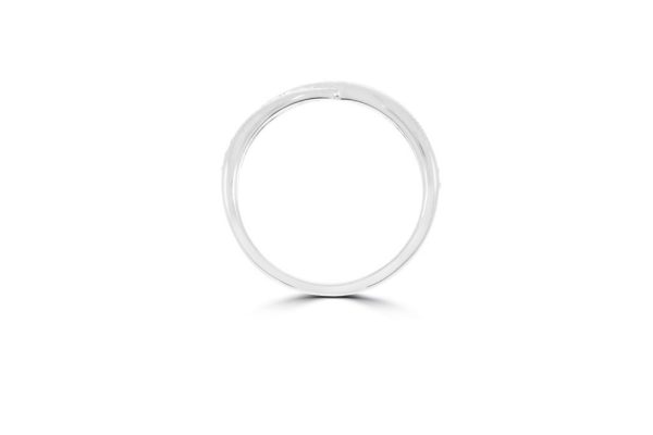 Wed - Ribbon-Twist Round Cut Diamond Wedding Ring | WED040 - Image 3