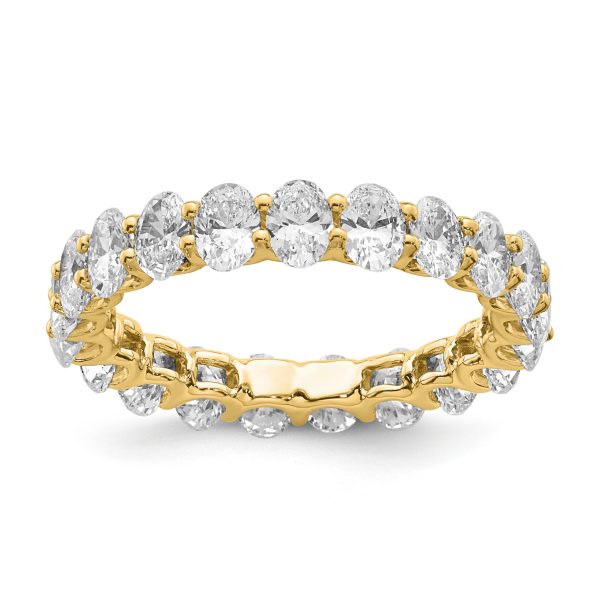 Wed - OVAL CUT ETERNITY/WEDDING DIAMOND RING - Image 7