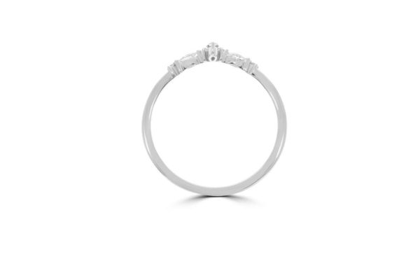 Wed - Wishbone Style Women's Diamond Wedding Ring | WED043 - Image 3