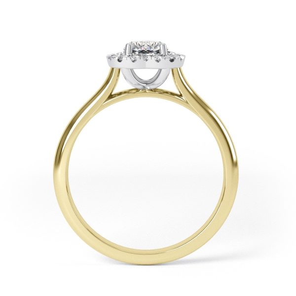 Eng - PEYTON | Heart shape halo set diamond engagement ring - Image 3