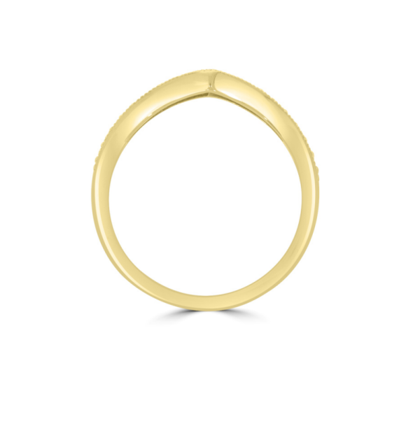 Wed - Round Cut Diamond Wedding Ring | WED054 - Image 3