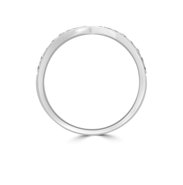 Wed - Ribbon Twist Style Diamond Wedding Ring | WED045 - Image 6