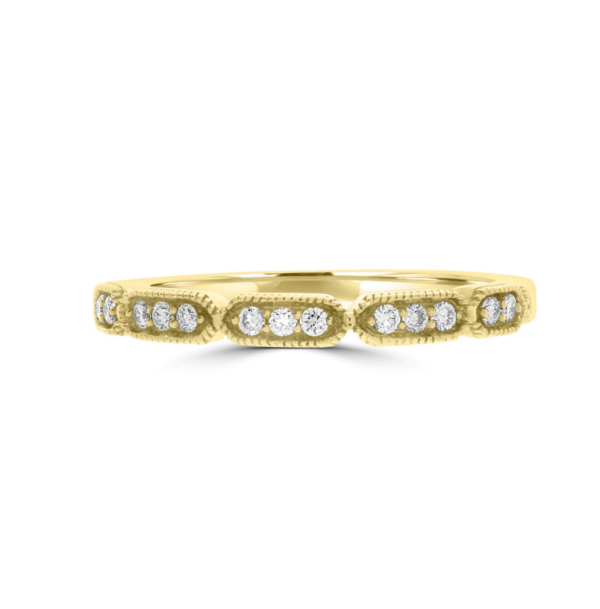 Wed - Stylish Vintage Wedding Ring Set | WED053 - Image 2