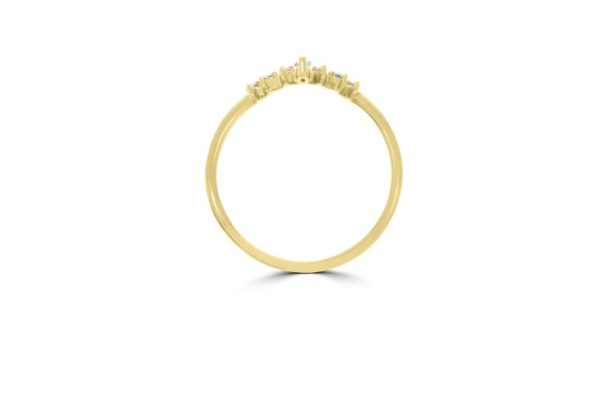 Wed - Marquise and Round Cut Diamond Wedding Ring | WED044 - Image 7