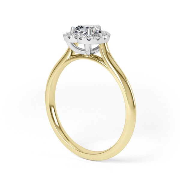 Eng - PEYTON | Heart shape halo set diamond engagement ring - Image 8