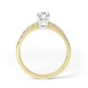 Eng - HAYDEN | Emerald Cut Claw Shoulder Set Engagement Ring - Image 5