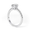 Eng - HAYDEN | Emerald Cut Claw Shoulder Set Engagement Ring - Image 3