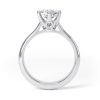 Eng - EMERSON | Six Claw Low Set Straight Edge Solitaire Engagement Ring - Image 5
