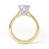 Eng - EMERSON | Six Claw Low Set Straight Edge Solitaire Engagement Ring - Image 8
