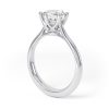 Eng - EMERSON | Six Claw Low Set Straight Edge Solitaire Engagement Ring - Image 6
