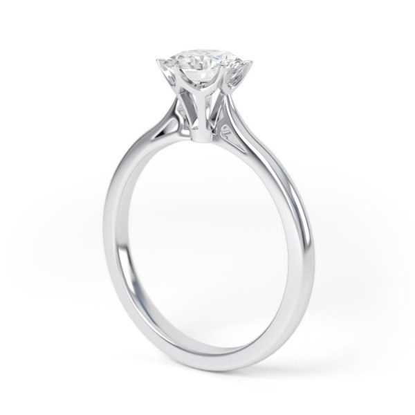 Eng - VIOLET | Six Claw Straight Solitaire Diamond Ring - Image 8