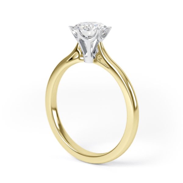 Eng - VIOLET | Six Claw Straight Solitaire Diamond Ring - Image 9