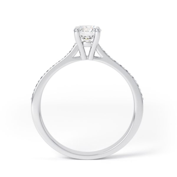 Eng - ATHENA | Channel shoulder set Diamond Ring - Image 2