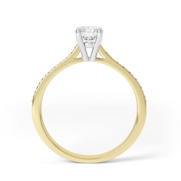 Eng - ATHENA | Channel shoulder set Diamond Ring - Image 5