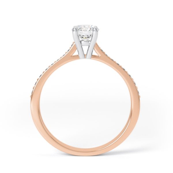 Eng - ATHENA | Channel shoulder set Diamond Ring - Image 8