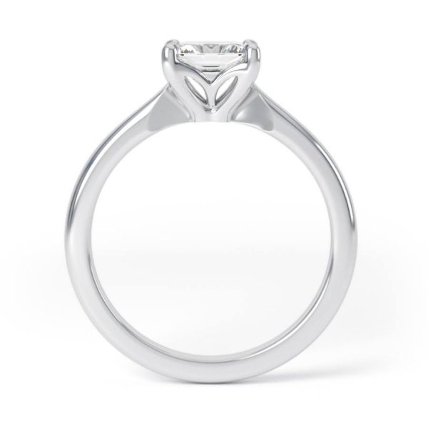 Eng - AMAYA | Princess cut Knife Edge Set Engagement Ring - Image 2