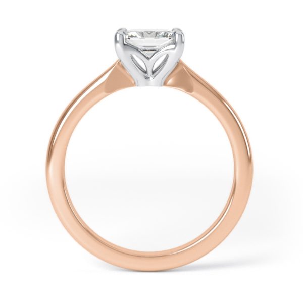 Eng - AMAYA | Princess cut Knife Edge Set Engagement Ring - Image 4