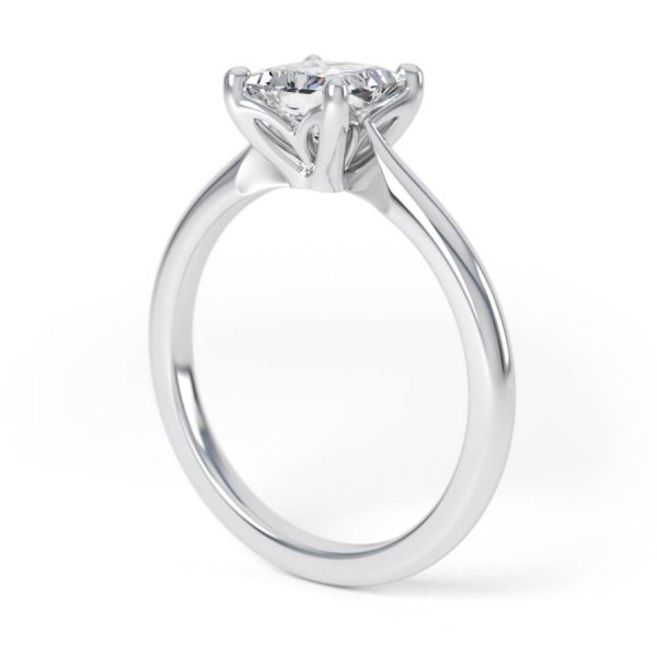 Eng - AMAYA | Princess cut Knife Edge Set Engagement Ring - Image 7