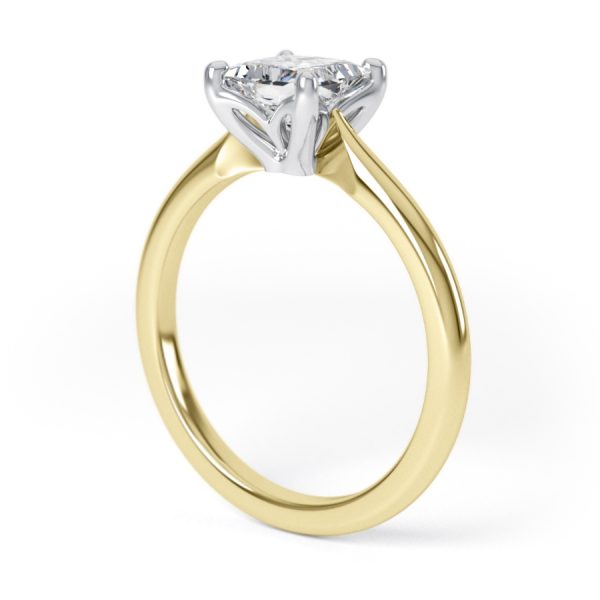 Eng - AMAYA | Princess cut Knife Edge Set Engagement Ring - Image 8