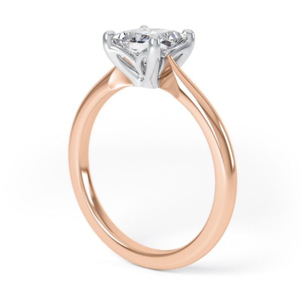 Eng - AMAYA | Princess cut Knife Edge Set Engagement Ring - Image 9