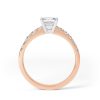 Eng - PARKER | Princess Cut Shoulder Claw set Engagement Ring - Image 8