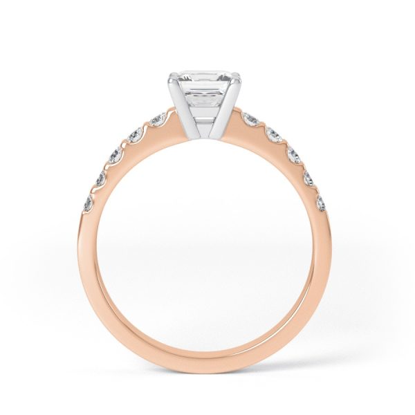 Eng - PARKER | Princess Cut Shoulder Claw set Engagement Ring - Image 8