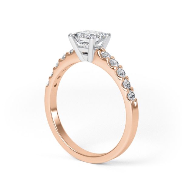 Eng - PARKER | Princess Cut Shoulder Claw set Engagement Ring - Image 9