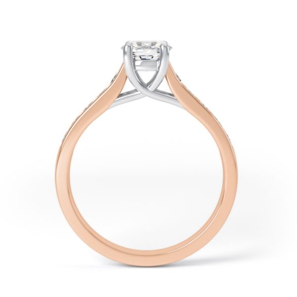 Eng - MADISON | Wide Channel shoulder Set Diamond Ring - Image 8